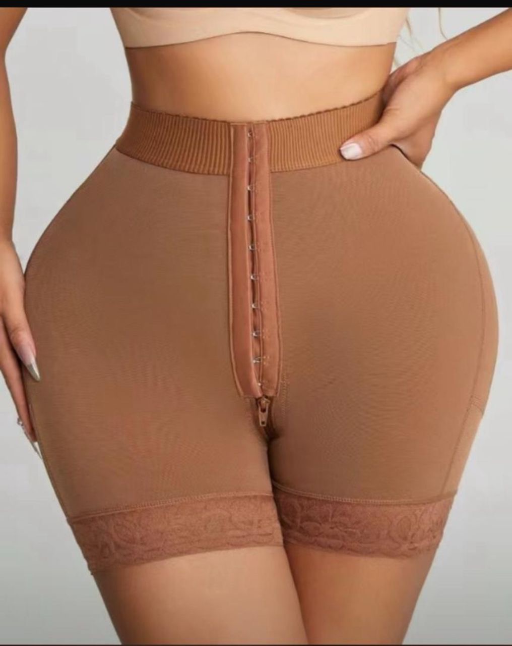 Low Waist Front Zip Shorts